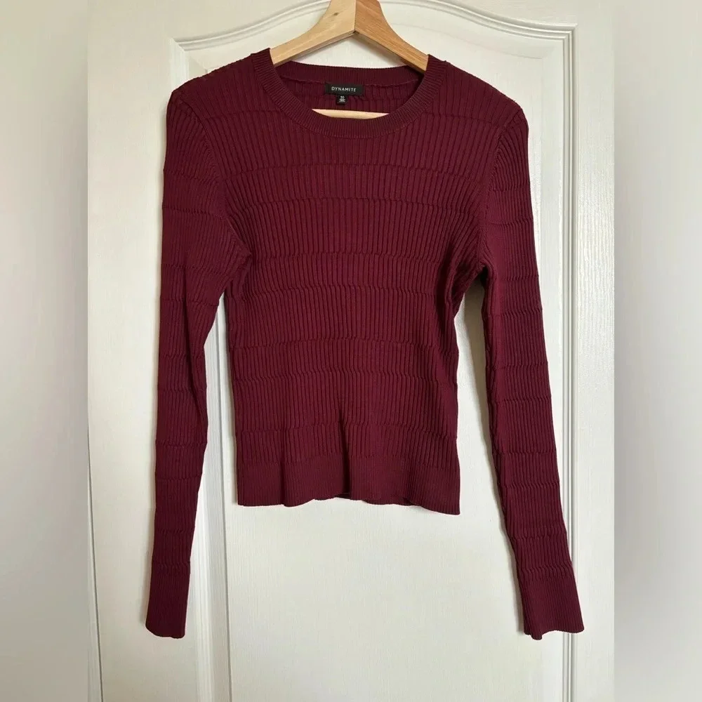 DYNAMITE Ribbed  Sweater - Picture 5 of 7
